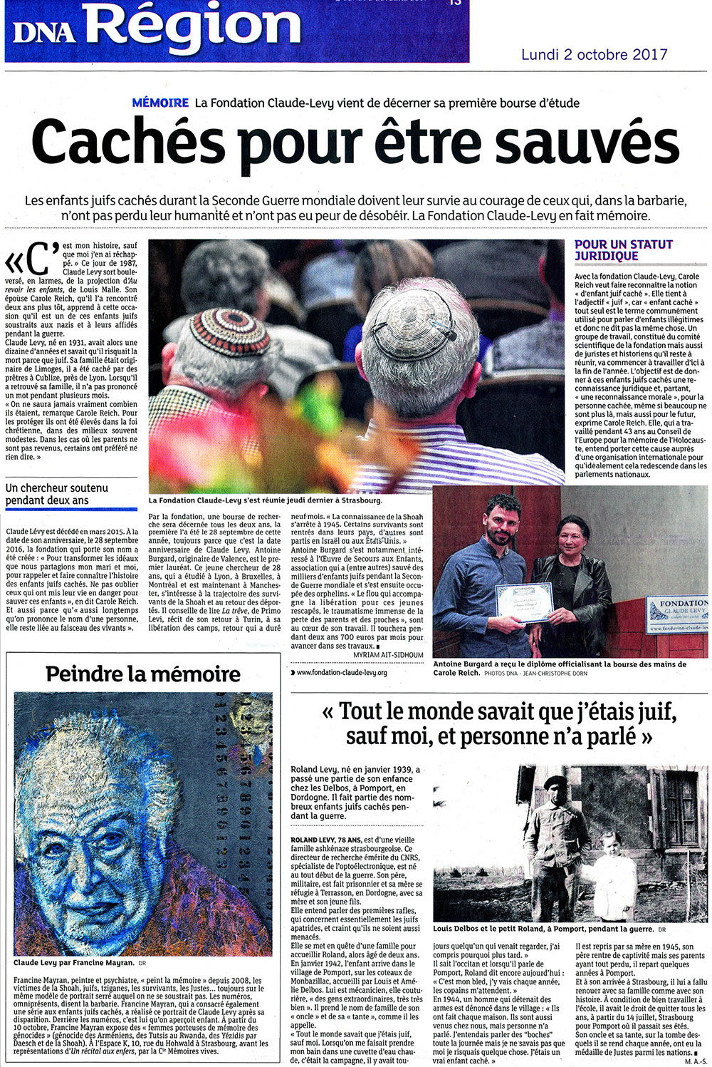 article DNA 2 octobre 2017
