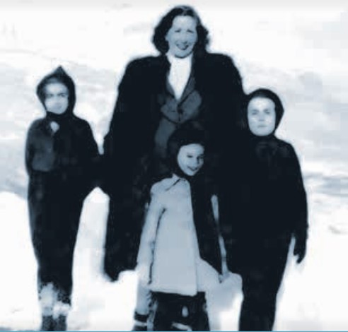 vignette Alain Hirschler, ses soeurs et sa mère